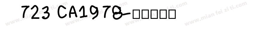    723 CA1978字体转换